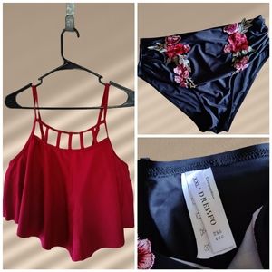 XXL Two Piece Tankini Bathing Suit